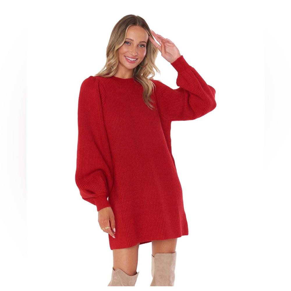 Show me your Mumu Red Sweater Dress